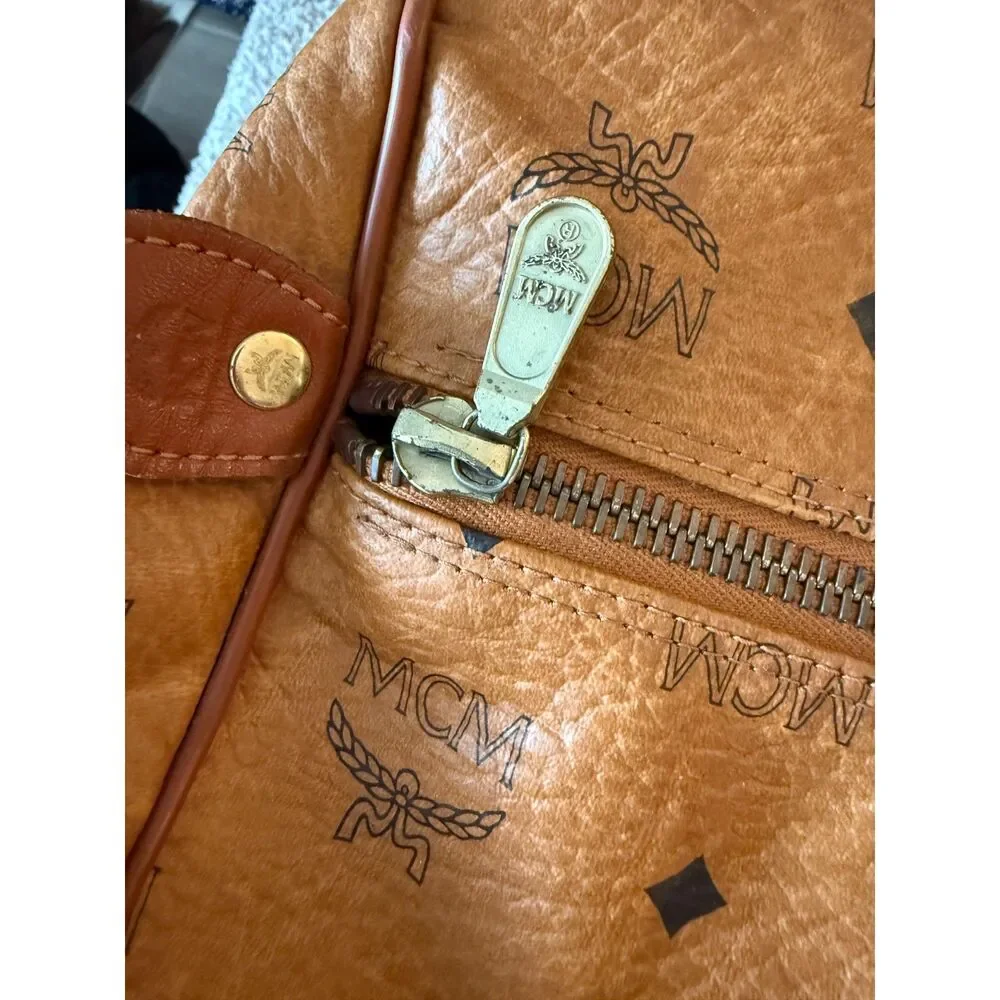 EUC MCM XL Weekender Travel Duffel Bag